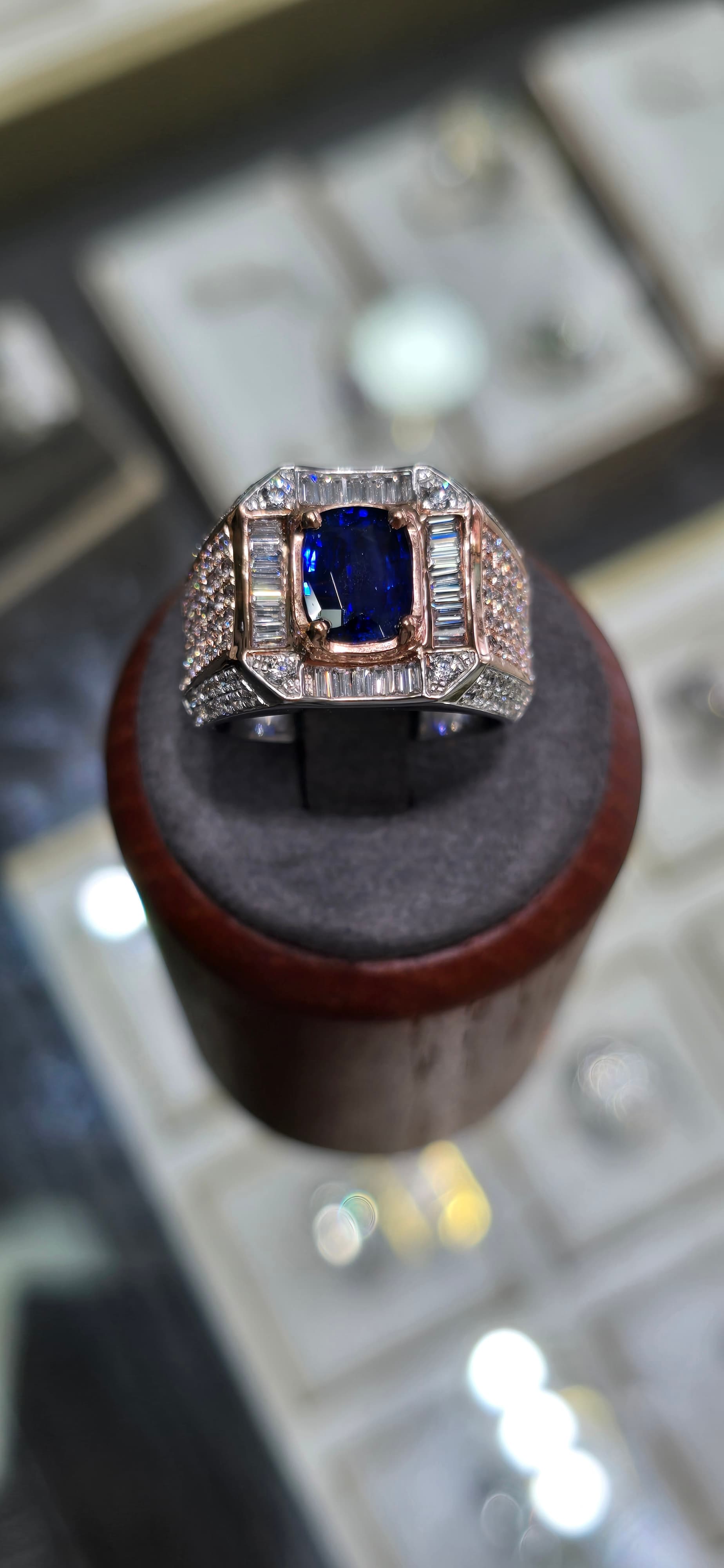 Blue Sapphire Royale – Cincin Lelaki, gambar 1 daripada 5