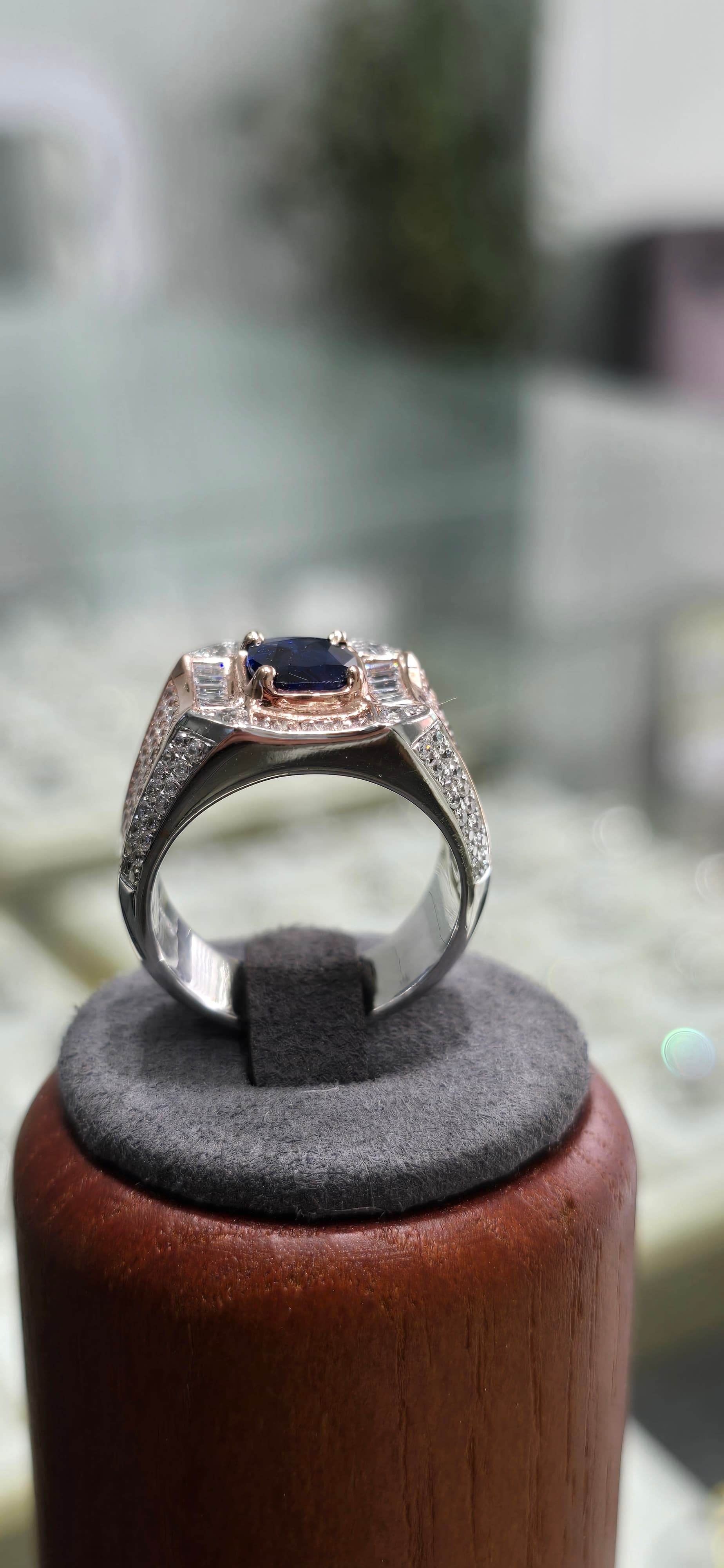 Blue Sapphire Royale – Cincin Lelaki, gambar 2 daripada 5