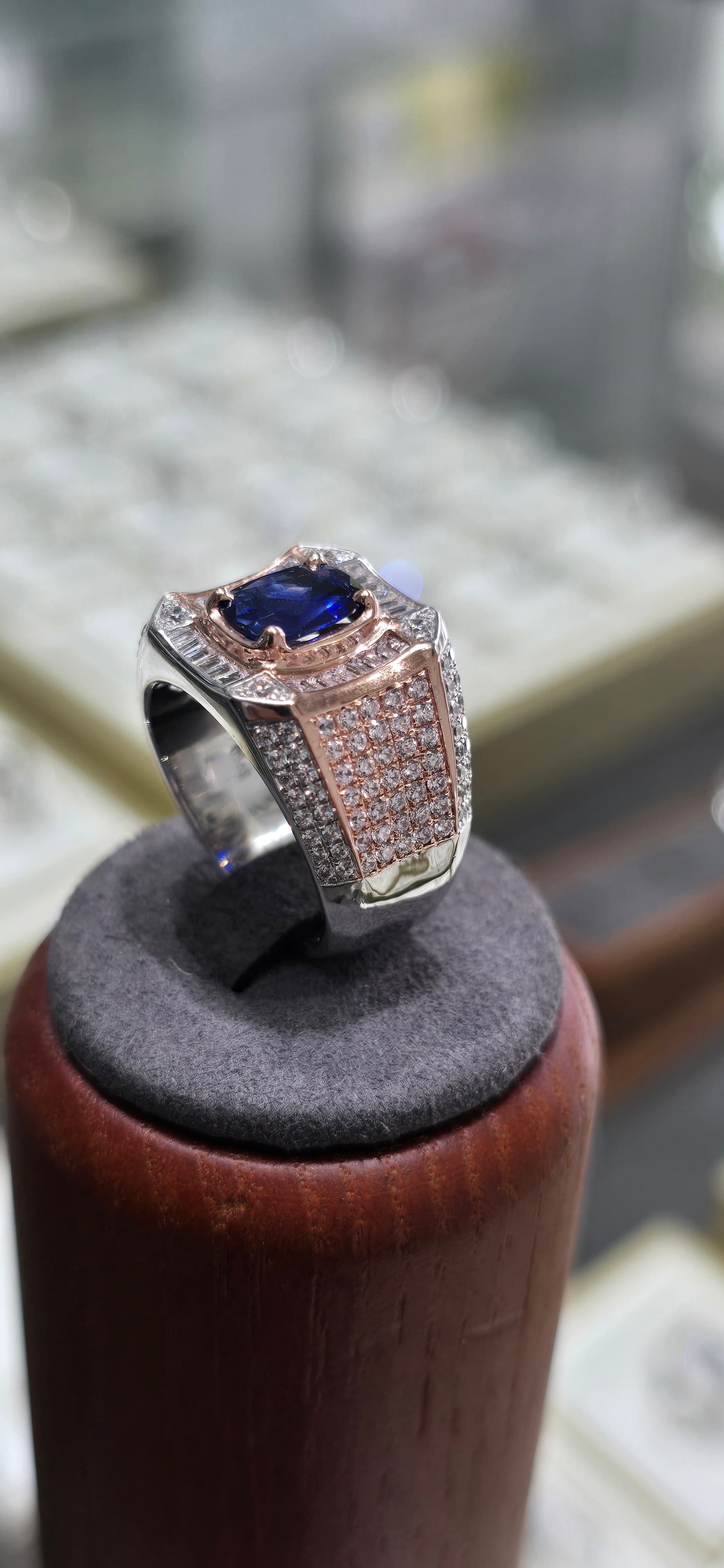 Blue Sapphire Royale – Cincin Lelaki, gambar 5 daripada 5